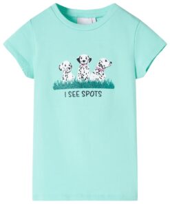 Kindershirt 128 lichtmint