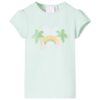 Kindershirt 128 lichtmint