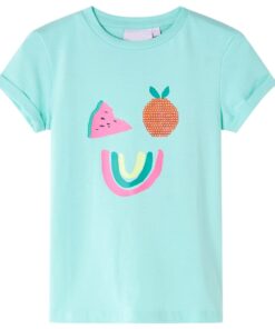 Kindershirt 128 lichtmint