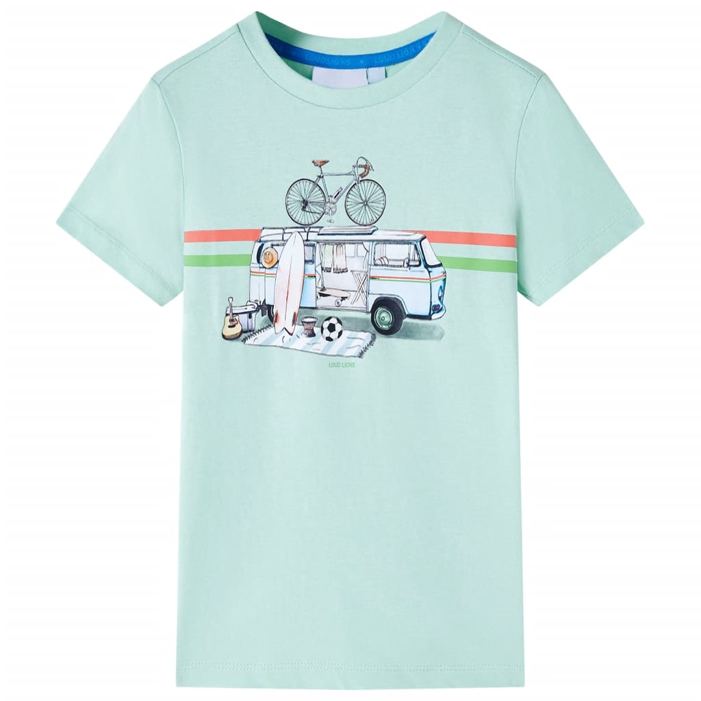 Kindershirt 128 lichtmint