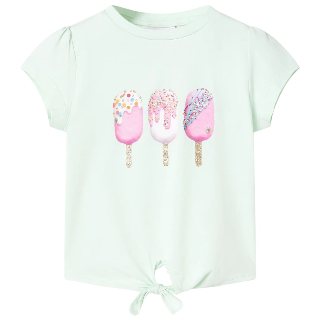 Kindershirt 128 lichtmint
