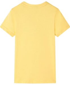 Kindershirt 128 lichtokerkleurig