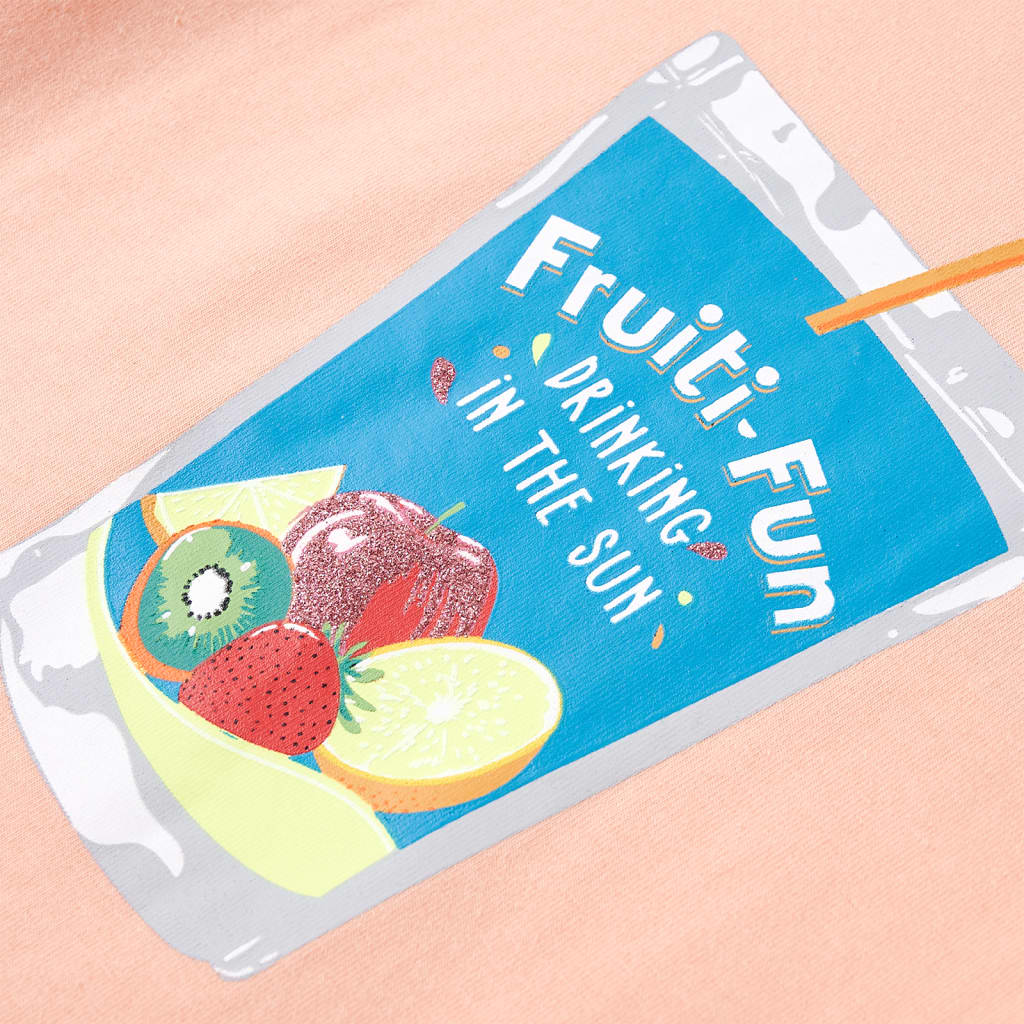 Kindershirt 128 lichtoranje - Image 4