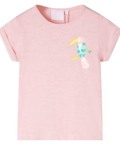 Kindershirt 128 lichtroze