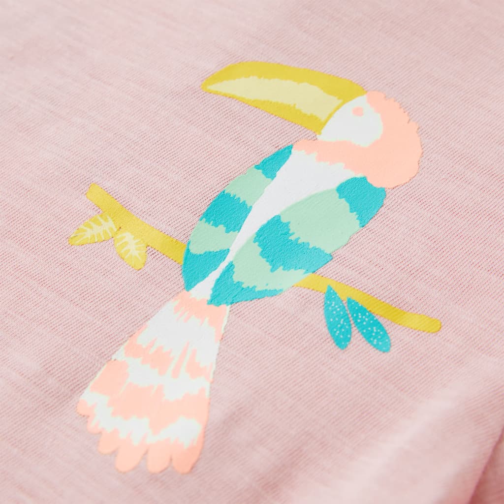 Kindershirt 128 lichtroze - Image 4