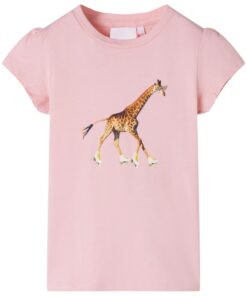 Kindershirt 128 lichtroze