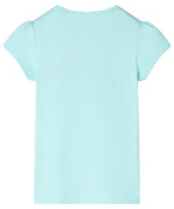 Kindershirt 128 lichtzeeblauw