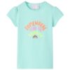 Kindershirt 128 lichtzeeblauw