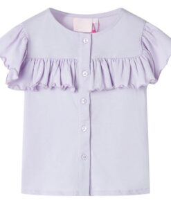 Kindershirt 128 lila