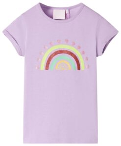 Kindershirt 128 lila