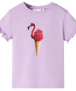 Kindershirt 128 lila