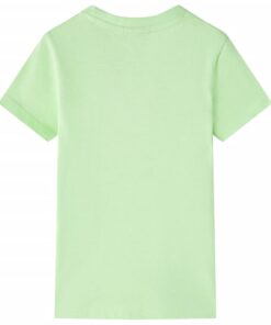 Kindershirt 128 limoengroen