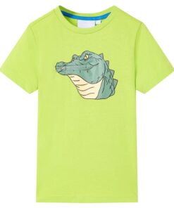 Kindershirt 128 limoengroen