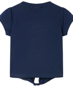 Kindershirt 128 marineblauw