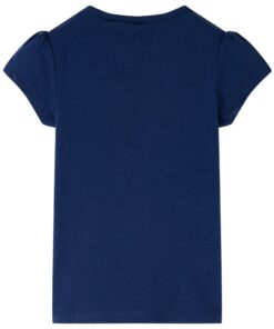 Kindershirt 128 marineblauw