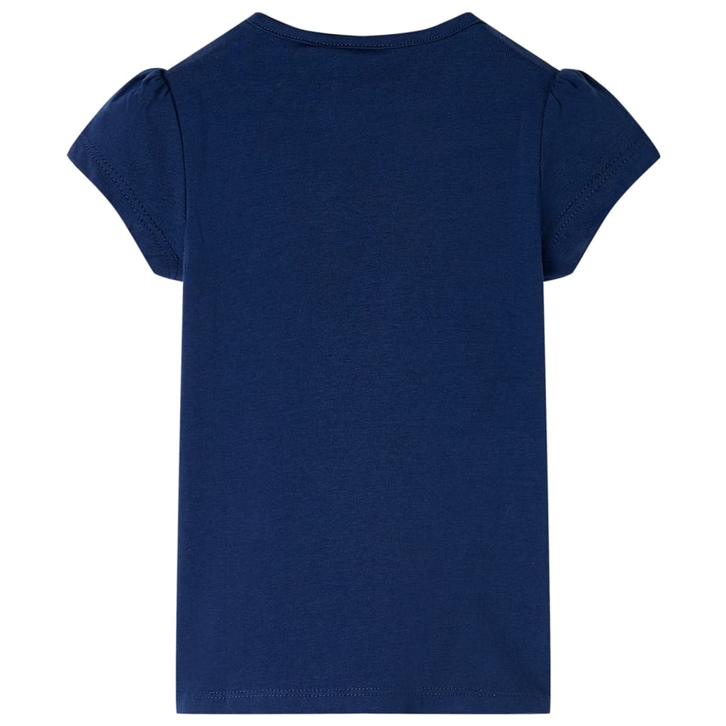Kindershirt 128 marineblauw