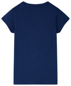 Kindershirt 128 marineblauw