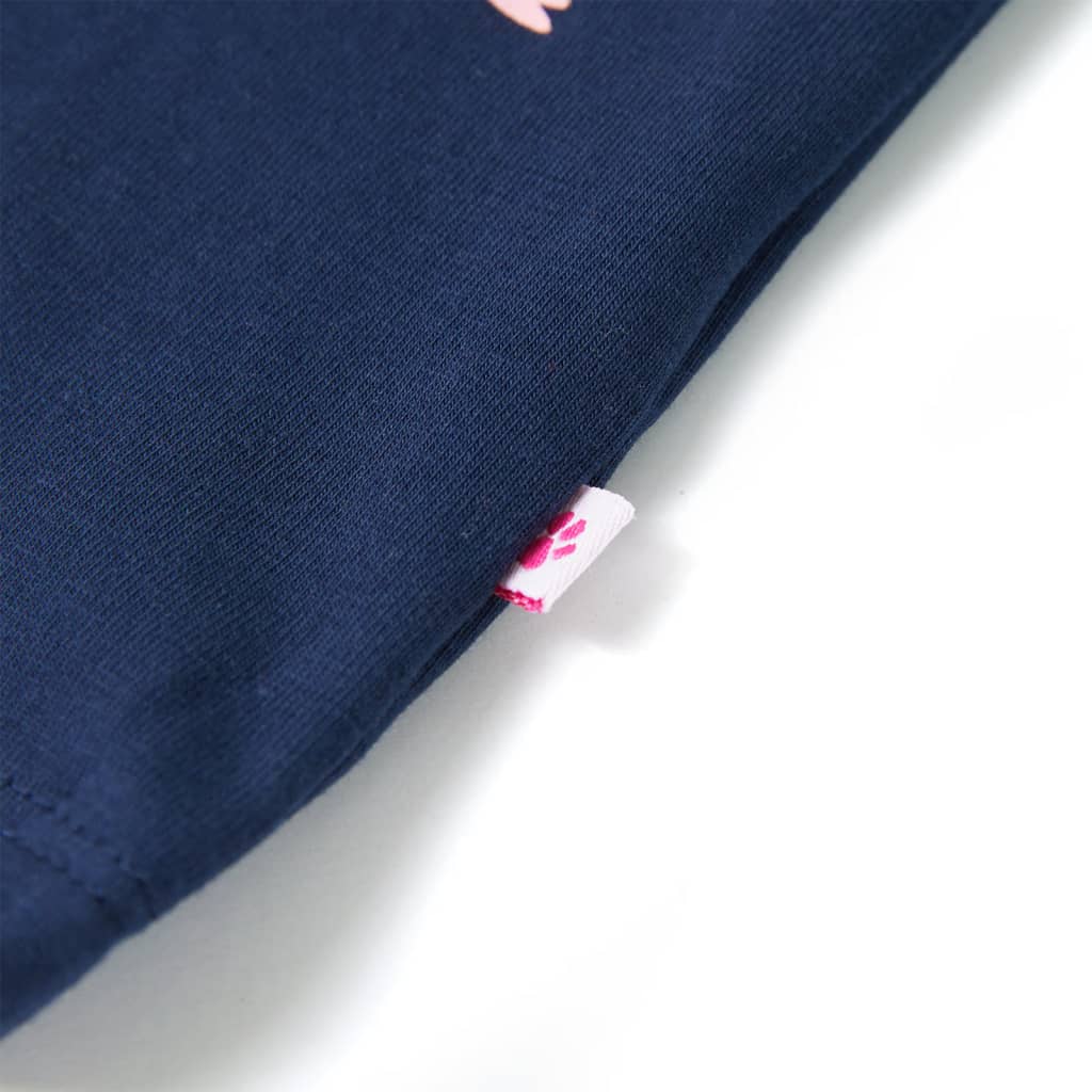 Kindershirt 128 marineblauw - Image 5