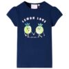 Kindershirt 128 marineblauw