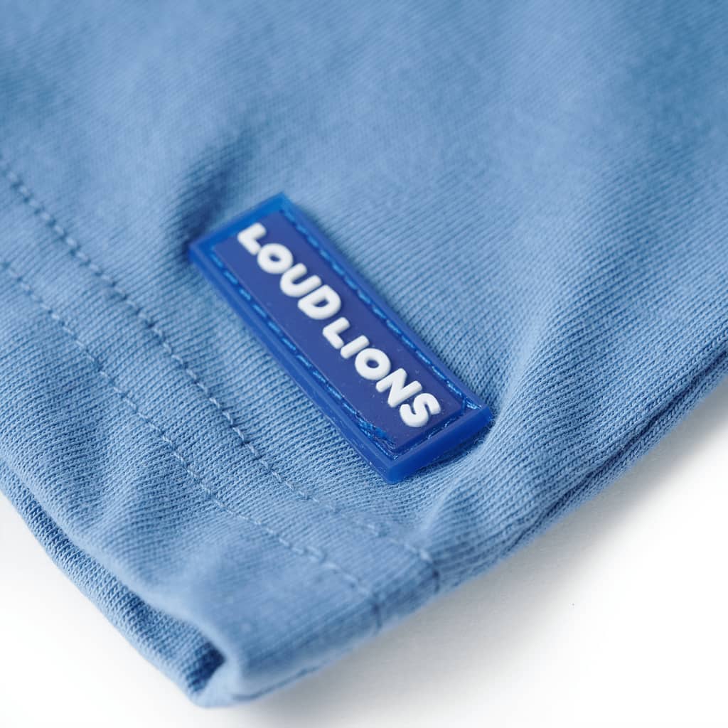 Kindershirt 128 middelblauw - Image 5