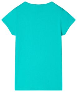 Kindershirt 128 mintkleurig