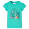 Kindershirt 128 mintkleurig