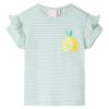 Kindershirt 128 mintkleurig