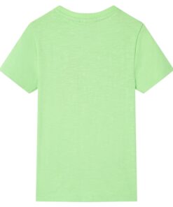 Kindershirt 128 neongroen
