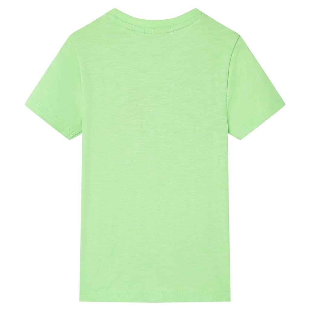 Kindershirt 128 neongroen