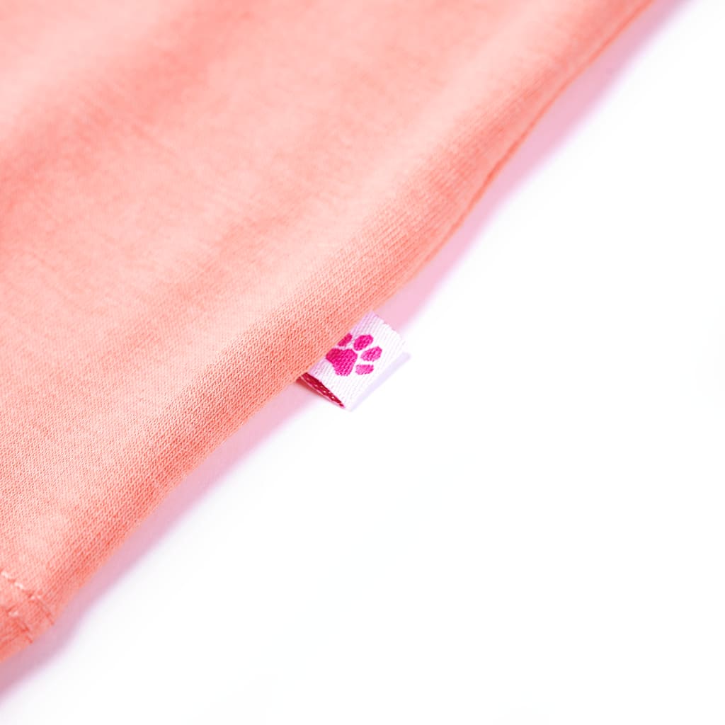 Kindershirt 128 neonkoraal - Image 6