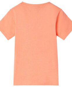 Kindershirt 128 neonoranje
