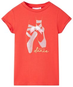Kindershirt 128 rood
