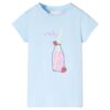Kindershirt 128 zachtblauw
