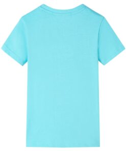 Kindershirt 128 zeeblauw