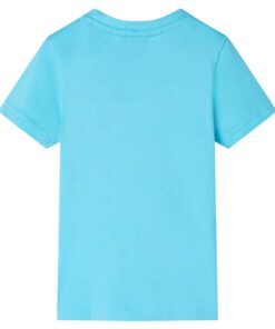 Kindershirt 128 zeeblauw