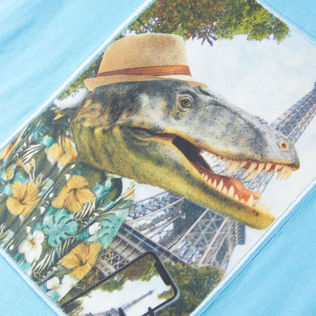 Kindershirt 128 zeeblauw - Image 4