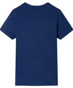 Kindershirt 140 donkerblauw
