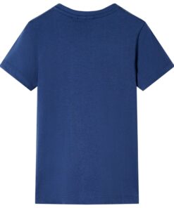 Kindershirt 140 donkerblauw
