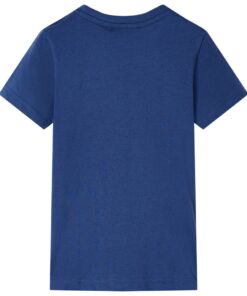 Kindershirt 140 donkerblauw