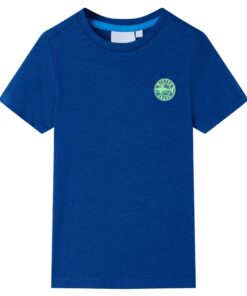 Kindershirt 140 donkerblauw