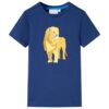 Kindershirt 140 donkerblauw