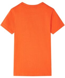 Kindershirt 140 donkeroranje