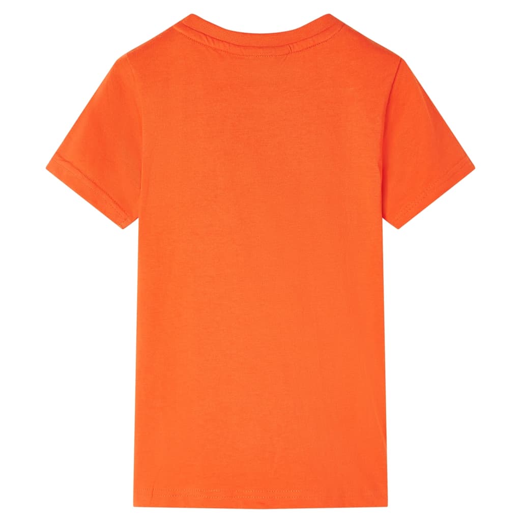 Kindershirt 140 donkeroranje