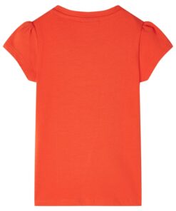 Kindershirt 140 donkeroranje