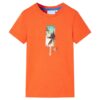 Kindershirt 140 donkeroranje