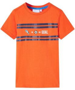 Kindershirt 140 donkeroranje