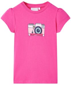 Kindershirt 140 donkerroze