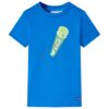Kindershirt 140 felblauw