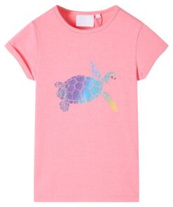Kindershirt 140 felroze