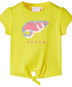 Kindershirt 140 geel